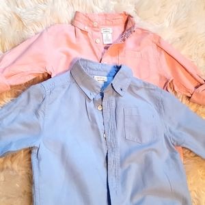 Gymboree long sleeve button-down dress up shirts.